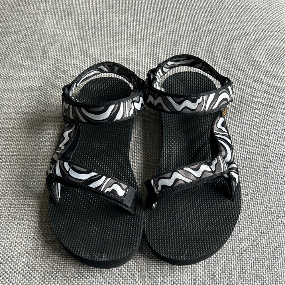 Teva Black and White Women's Sandals